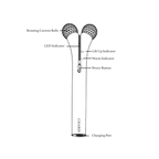 Mojia Charis – 50 Hz Microcurrent Facial & Eye Device with Warm Heat